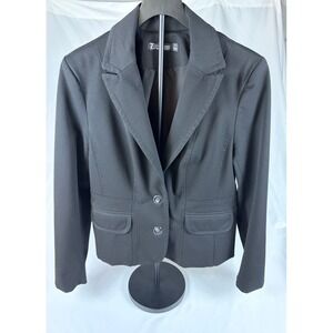 7th Avenue Design Studio New York & Company Black Blazer 2 Button Jacket Size 12